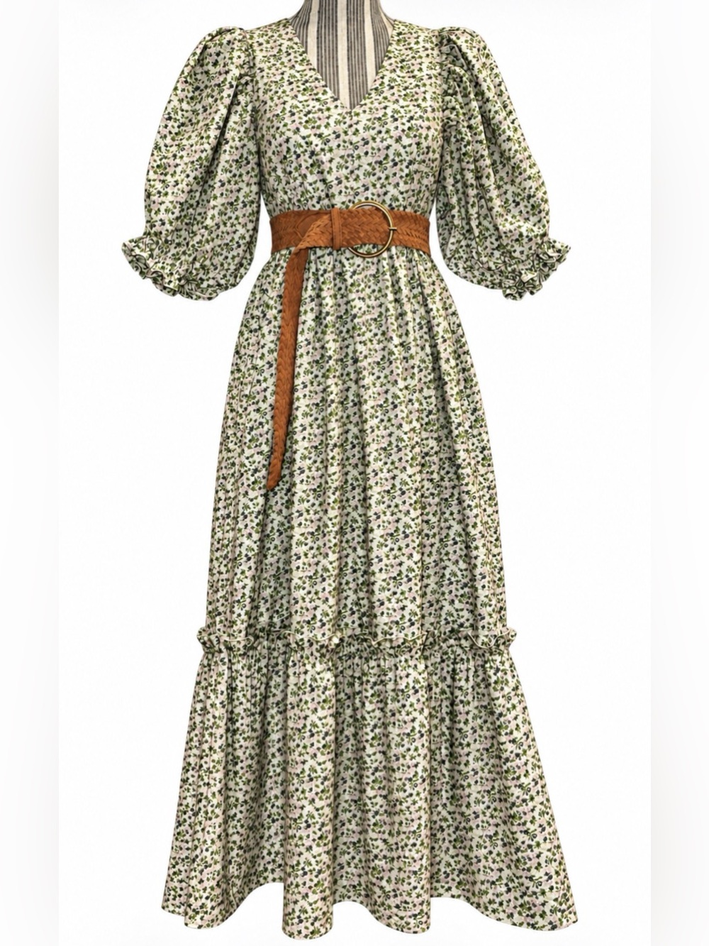 HUNTER BELL Floral Print Palmer Midi/Maxi Dress